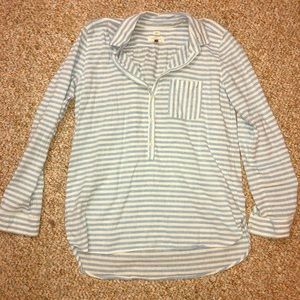Ann Taylor Loft striped softened pullover